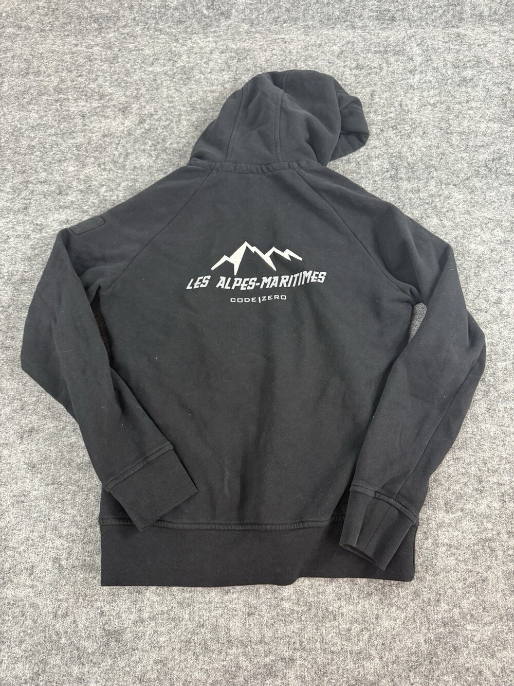 CODE ZERO Les Alpes Maritimes Hoodie Women Large Nautical Racing Mountain N150